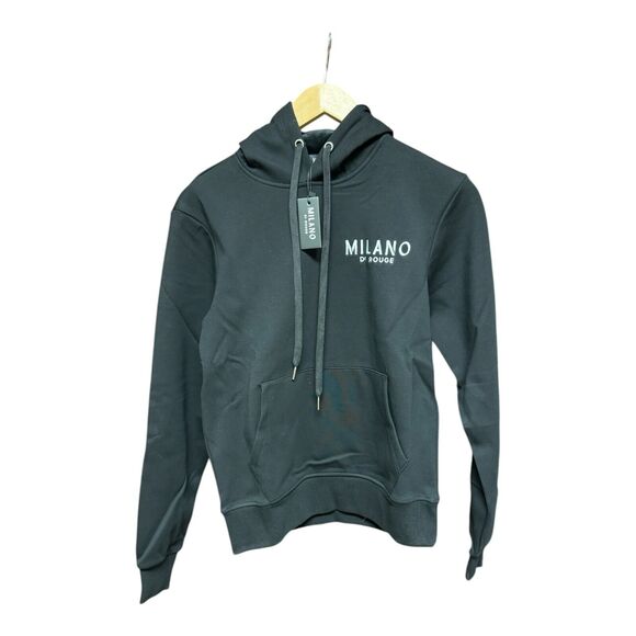 Milano Di Rouge Men's Hoodie Size XS Black New - Picture 1 of 4